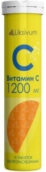 Витамин С, Liksivum (Ликсивум) таблетки шипучие 1200 мг / 4 г 10 шт БАД к пище туба