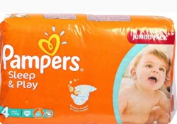 Подгузники, Pampers (Памперс) 8-14 кг р. 4 №68 Слип энд Плэй макси