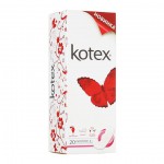 Прокладки женские ежедневные, Kotex (Котекс) №20 супертонкие