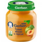 Пюре, Gerber (Гербер) 130 г яблоко персик с 5 мес