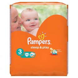 Подгузники, Pampers (Памперс) 4-9 кг р. 3 №78 слип энд плей миди