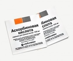 Аскорбиновая кислота пор. д/р-ра д/приема внутрь 1 г 5 шт.
